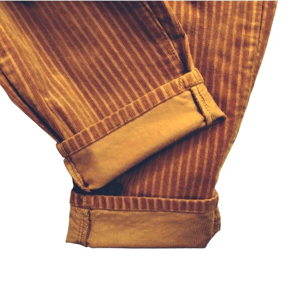 Indigo Rein Pants Women's 13/30 Tapered Leg Zip 2 Pockets Gold Pinwale Corduroy - Picture 6 of 10